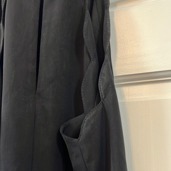 Cooperative Black Scalloped High Neck Sheath Cocktail Mini Dress - Size Medium - Picture 11 of 14